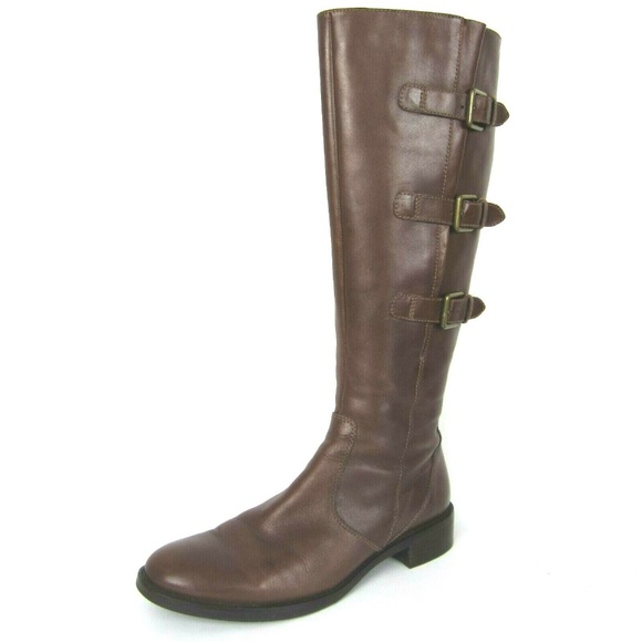 Ecco Shoes - Ecco Hobart Tall Riding Boots EUC 42 11 11.5 Brown